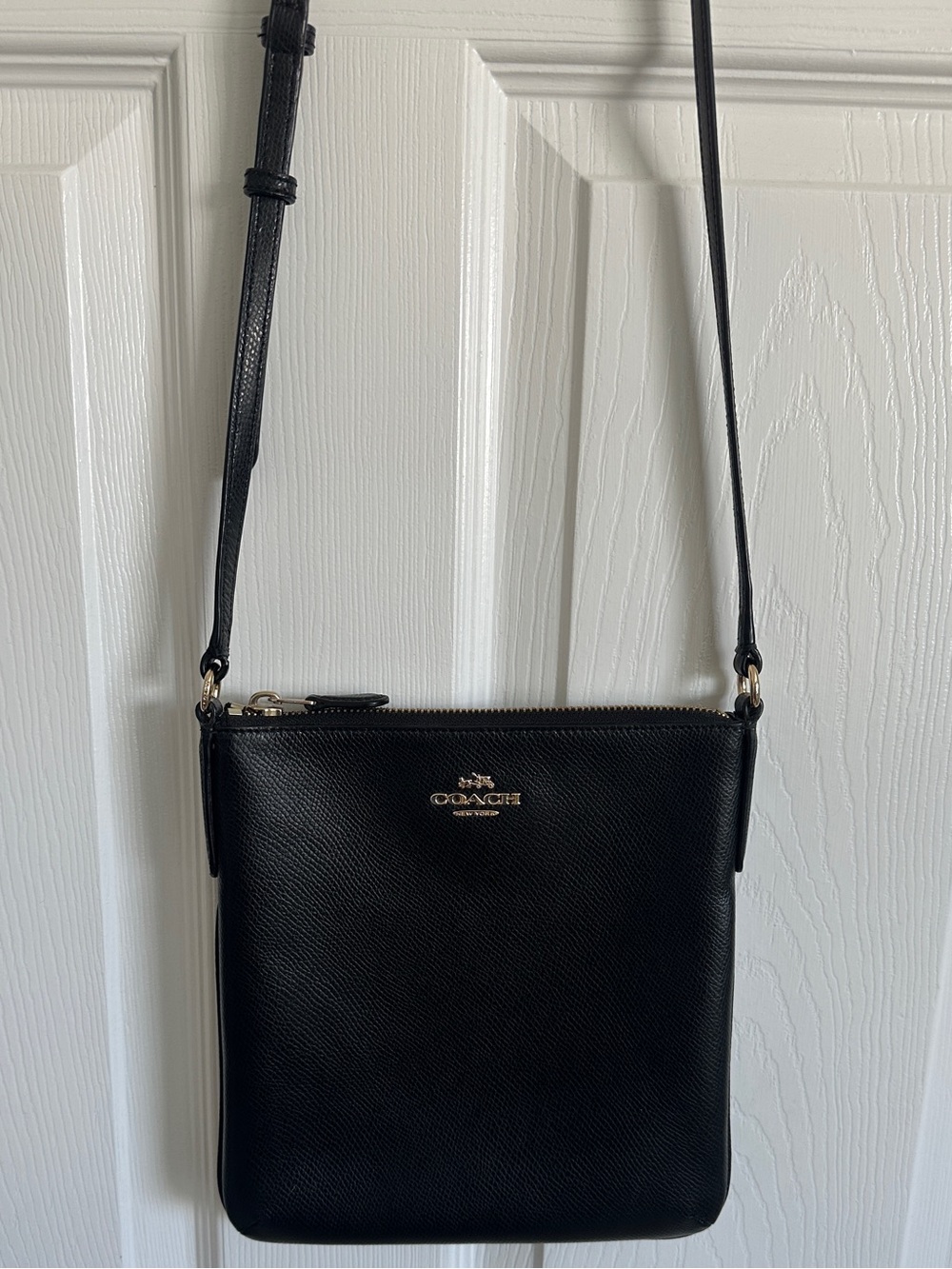 Coach Black Pebbled Leather Mini Crossbody Bag - Picture 7 of 8